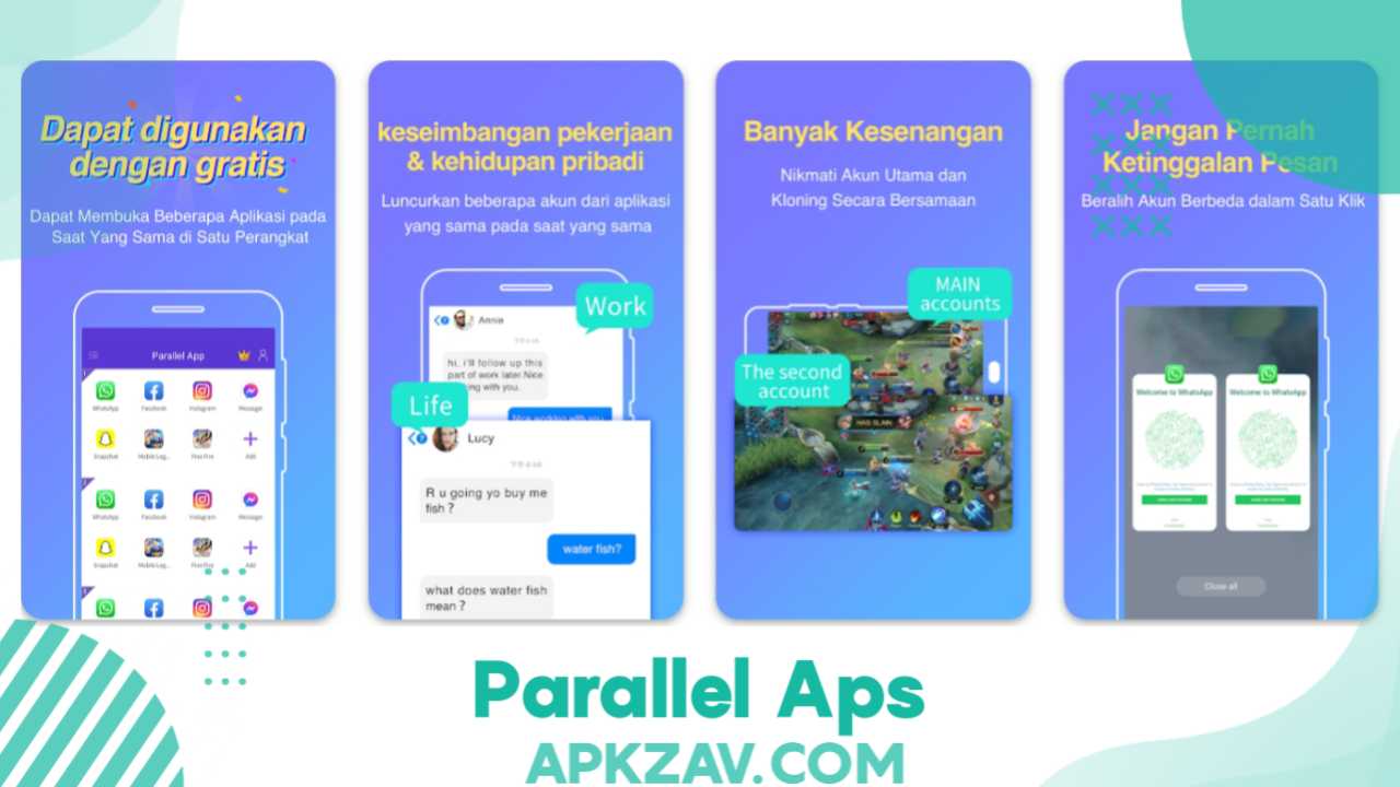 parallel aps Aplikasi Multiakun Android apkzav.com