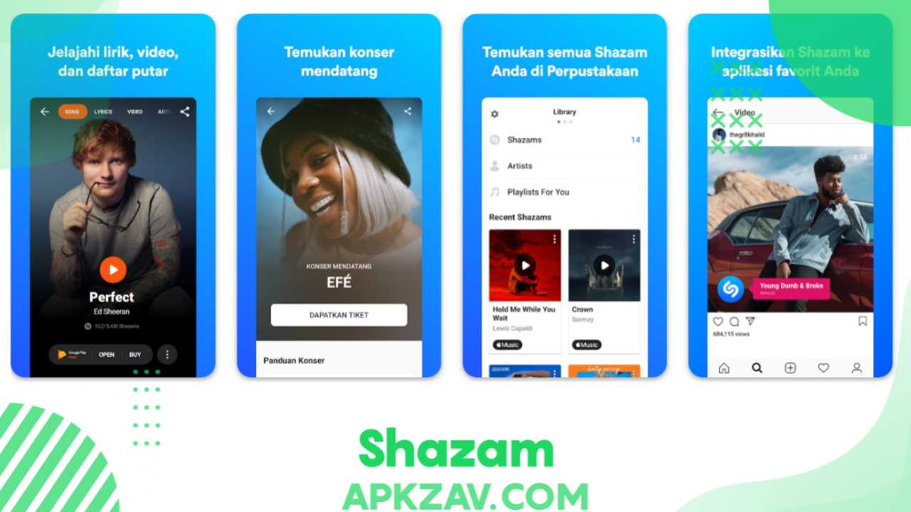 shazam musik Aplikasi Strea ming Musik Online Android apkzav.com